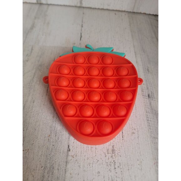 Strawberry pop purse kid youth accessory toy fidget - Picture 2 of 6